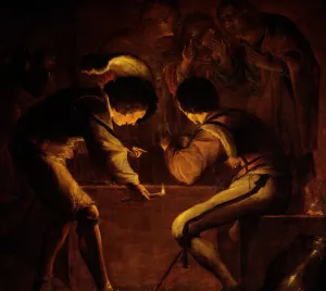 St Peter's Denial by Leonaert Bramer Oil Painting