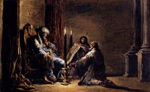 The Scribe Shaphan Reading the Book of Law to King Josiah