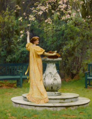 Spring in Bloom by Leonard Charles Nightingale Oil Painting