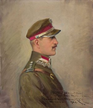 Colonel Zygmunt Podhorski by Leonard Wintorowski Oil Painting