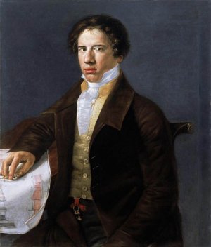 Portrait of an Architect Oil painting by Leonardo Alenza y Nieto