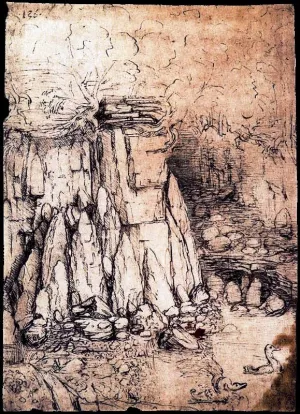 Cavern with Ducks by Leonardo Da Vinci Oil Painting