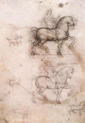Equestrian Monument Oil painting by Leonardo Da Vinci