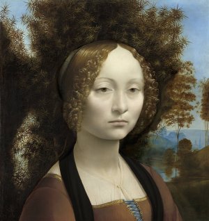 Ginevra de'Benci by Leonardo Da Vinci Oil Painting