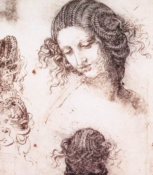 Main Product Photo of Head of Leda Painting by Leonardo Da Vinci