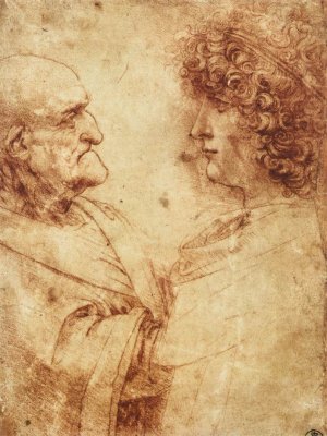 Heads of an Old Man and a Youth