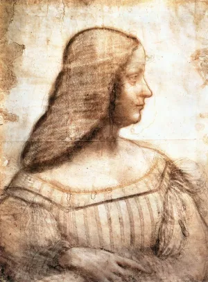 Isabella d'Este by Leonardo Da Vinci - Oil Painting Reproduction