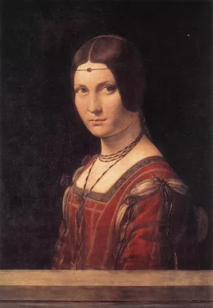 La Belle Ferroniere by Leonardo Da Vinci - Oil Painting Reproduction