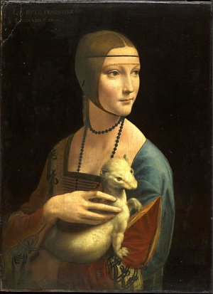 Lady with a Ermine Oil painting by Leonardo Da Vinci