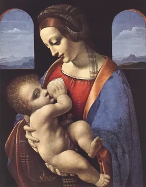 Madonna Litta painting by Leonardo Da Vinci