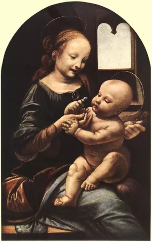 Madonna with Flower Oil painting by Leonardo Da Vinci