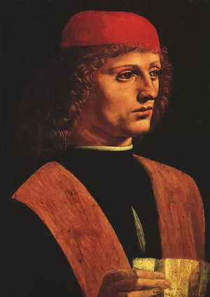 Portrait of a Musician by Leonardo Da Vinci - Oil Painting Reproduction