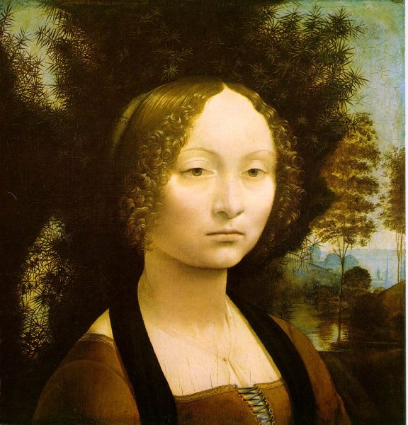Main Product Photo of Portrait of Ginevra Benci Painting by Leonardo Da Vinci