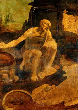 Seated Old Man II by Leonardo Da Vinci Oil Painting