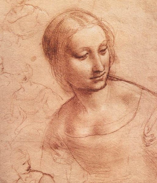 Main Product Photo of Study for Madonna with the Yarnwinder Painting by Leonardo Da Vinci