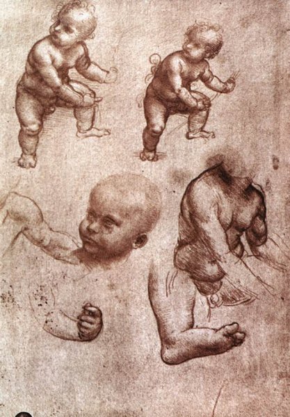 Main Product Photo of Study of a Child Painting by Leonardo Da Vinci