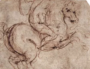 Study of a Rider Oil painting by Leonardo Da Vinci