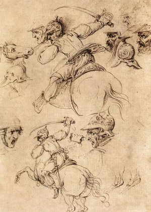 Study of Battles on Horseback