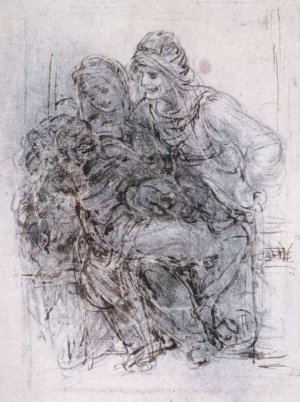 Study of St Anne, Mary and the Christ Child