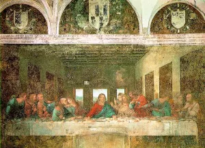 The Last Supper - After Restoration painting by Leonardo Da Vinci