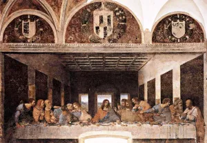 The Last Supper - Full Version painting by Leonardo Da Vinci