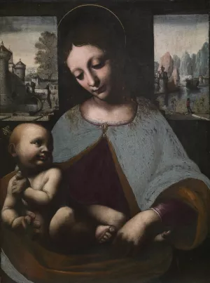 Virgin and Child by Leonardo Da Vinci Oil Painting