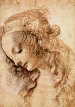 Woman's Head Oil painting by Leonardo Da Vinci