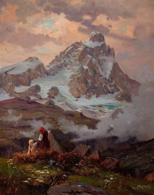 The Matterhorn by Leonardo Roda Oil Painting
