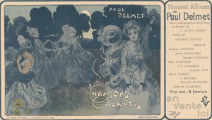 Affiche voor Chansons Galantes door Paul Delmet by Leonce Burret Oil Painting