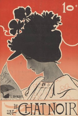 Poster for the magazine Le Chat Noir by Leonce Burret Oil Painting