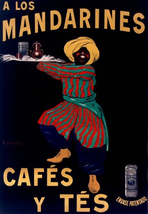A los Mandarines cafes y tes envase patentado by Leonetto Cappiello Oil Painting