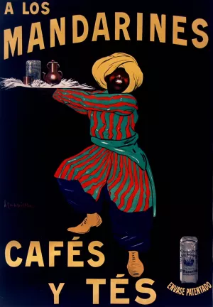 A los Mandarines cafes y tes envase patentado by Leonetto Cappiello Oil Painting