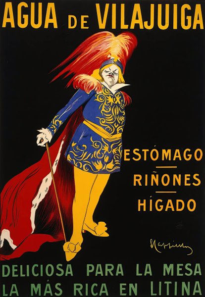 Agua De Vilajuiga  by Leonetto Cappiello - Hand-Painted Oil Painting Reproduction