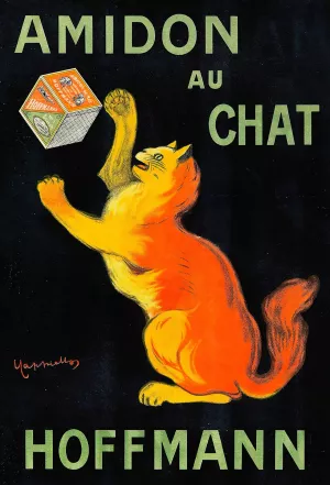 Amidon Au Chat by Leonetto Cappiello Oil Painting