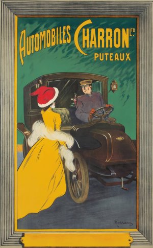 Automobiles Charron Ltd. by Leonetto Cappiello Oil Painting