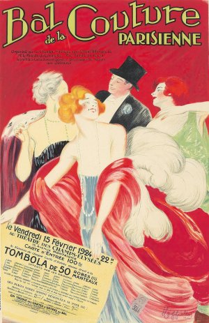 Bal de la Couture Parisienne by Leonetto Cappiello Oil Painting