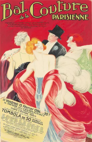 Bal de la Couture Parisienne Oil painting by Leonetto Cappiello