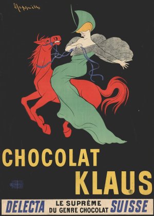 Chocolat Klaus by Leonetto Cappiello Oil Painting