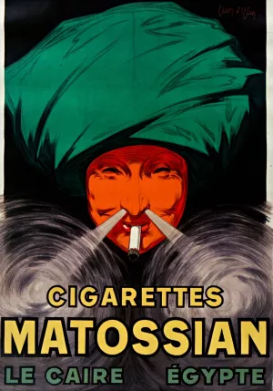 Cigarettes Matossian - Le Caire, Egypte Oil painting by Leonetto Cappiello