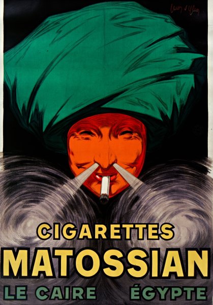 Main Product Photo of Cigarettes Matossian - Le Caire, Egypte  Painting by Leonetto Cappiello