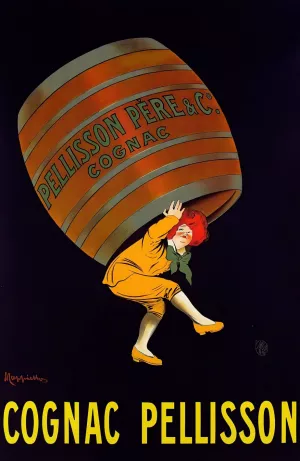 Cognac Pellisson by Leonetto Cappiello Oil Painting
