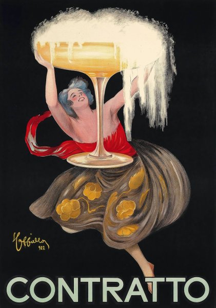 Contratto  by Leonetto Cappiello - Hand-Painted Oil Painting Reproduction