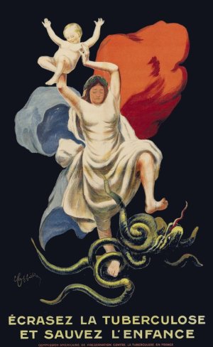 Ecrasez La Tuberculose Et Sauvez L'enfance by Leonetto Cappiello Oil Painting