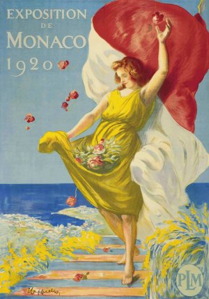 Exposition De Monaco by Leonetto Cappiello Oil Painting