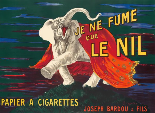 Je Ne Fume Que Le Nil  by Leonetto Cappiello - Hand-Painted Oil Painting Reproduction