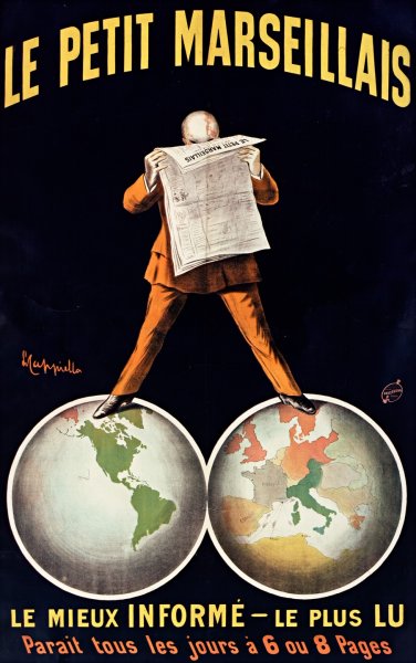 Le Petit Marseillais  by Leonetto Cappiello - Hand-Painted Oil Painting Reproduction