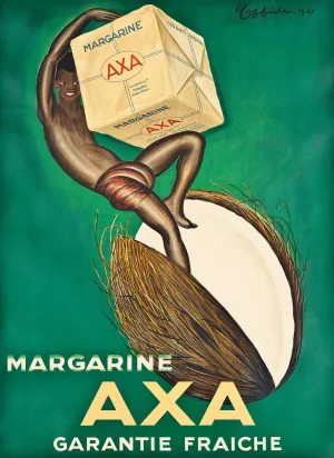 Margarine Axa by Leonetto Cappiello Oil Painting