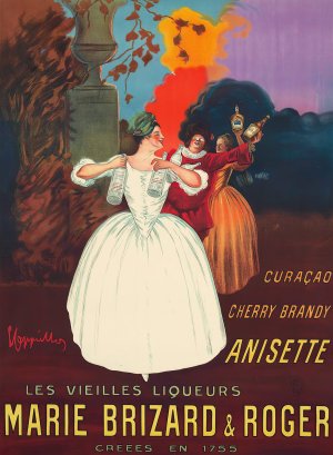 Marie Brizard and Roger by Leonetto Cappiello Oil Painting