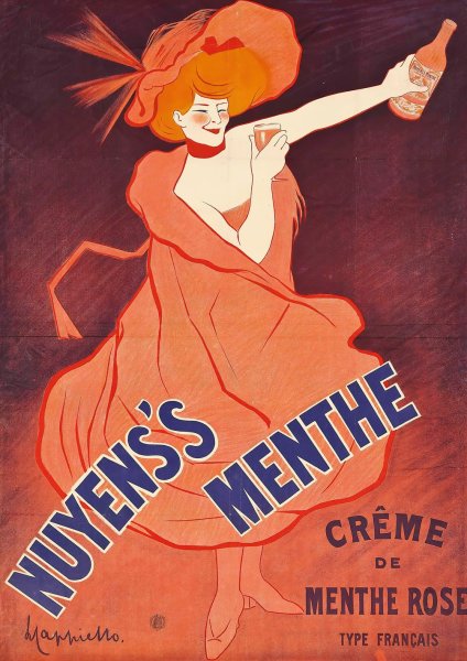 Nuyens's Menthe  by Leonetto Cappiello - Hand-Painted Oil Painting Reproduction
