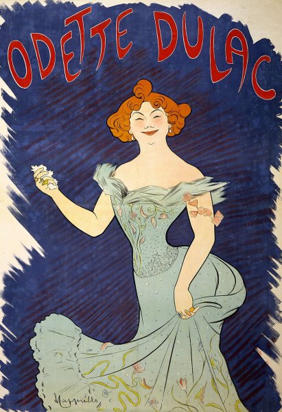 Odette Dulac  by Leonetto Cappiello - Hand-Painted Oil Painting Reproduction